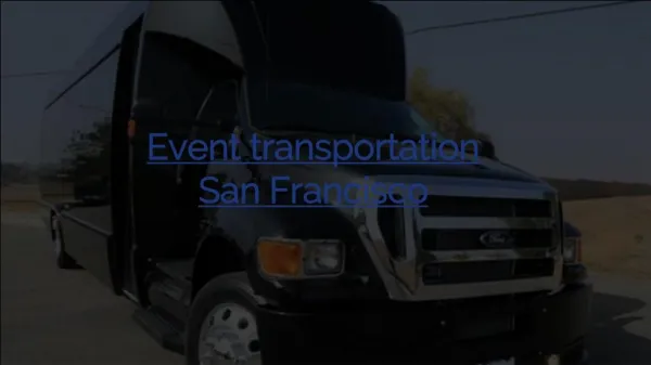 Event transportation San Francisco