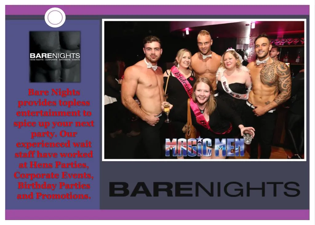 bare nights provides topless entertainment