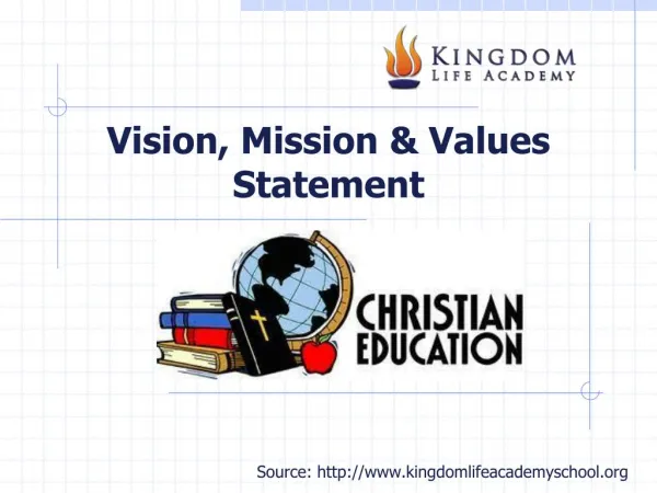 Mission, Vision & Values - Preschool OC CA