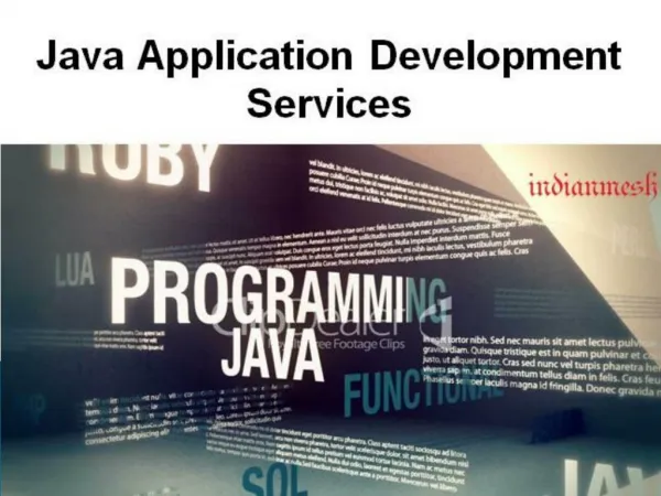 Java Application Development