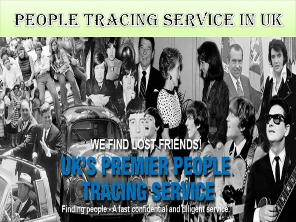 People Tracing Service Uk