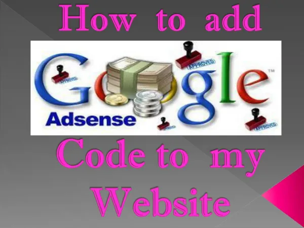 How to add google adsense code to my site