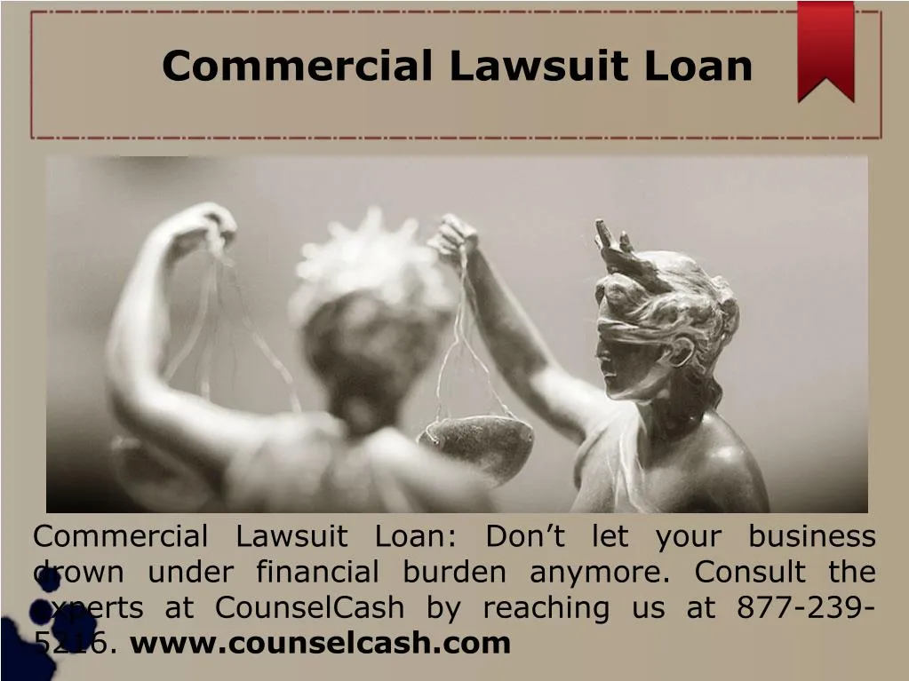 commercial lawsuit loan