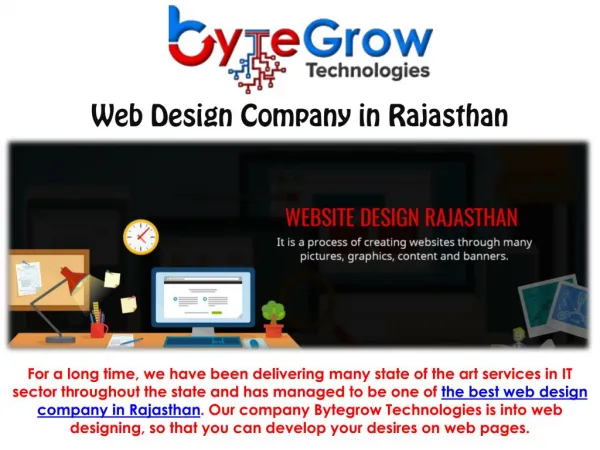 Exceptional Web Design Company in Rajasthan | Bytegrow Technologies