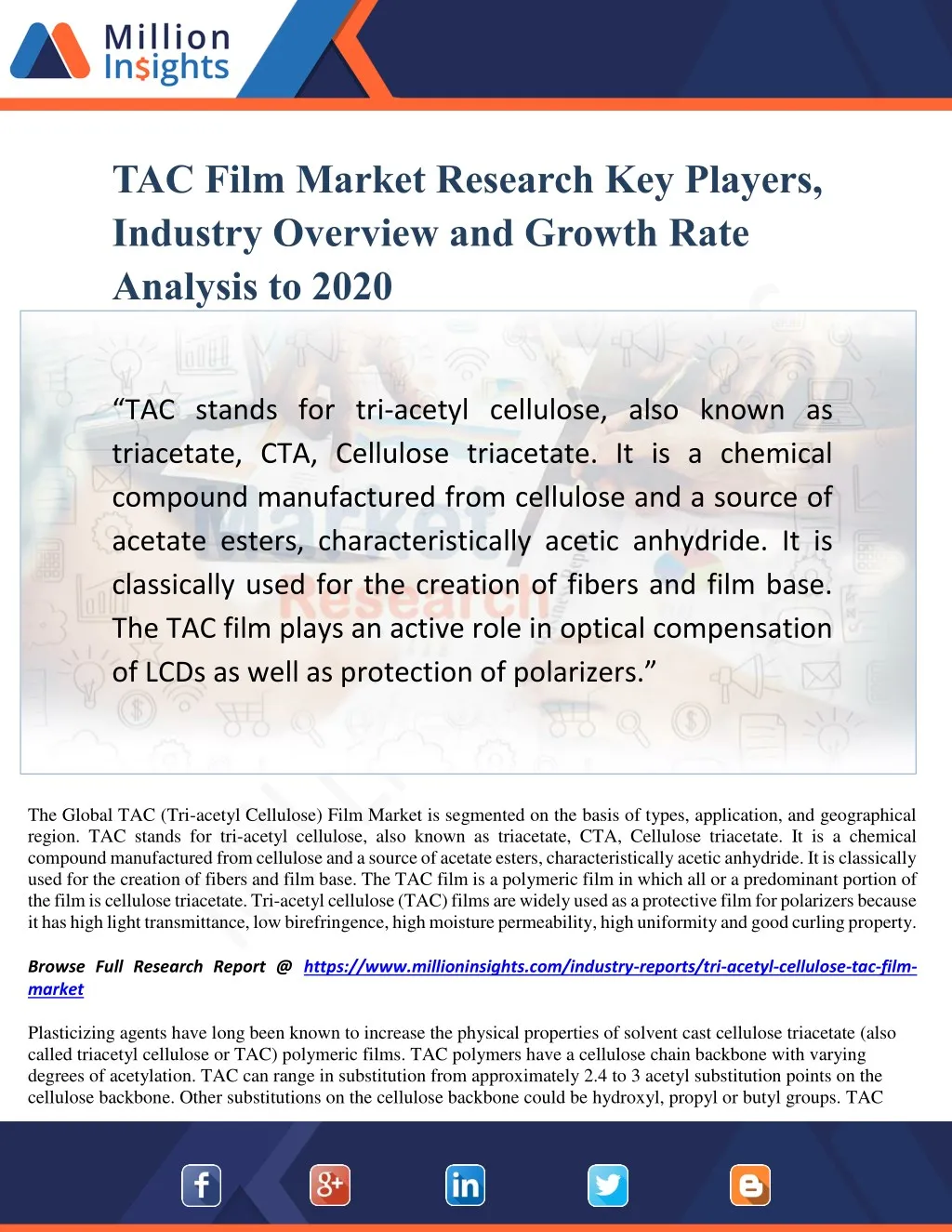 tac film market research key players industry