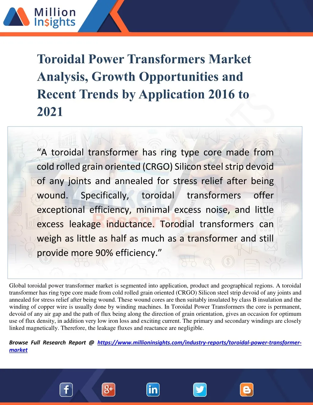 toroidal power transformers market analysis
