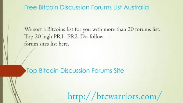 Bitcoin Community Forum Canada