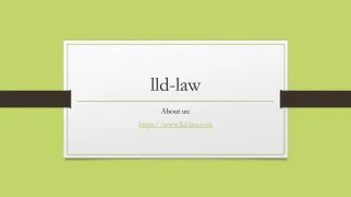 lld-law presentation 2017 - slide 1