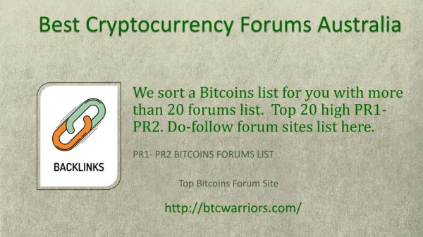 Best Cryptocurrency Forums Australia