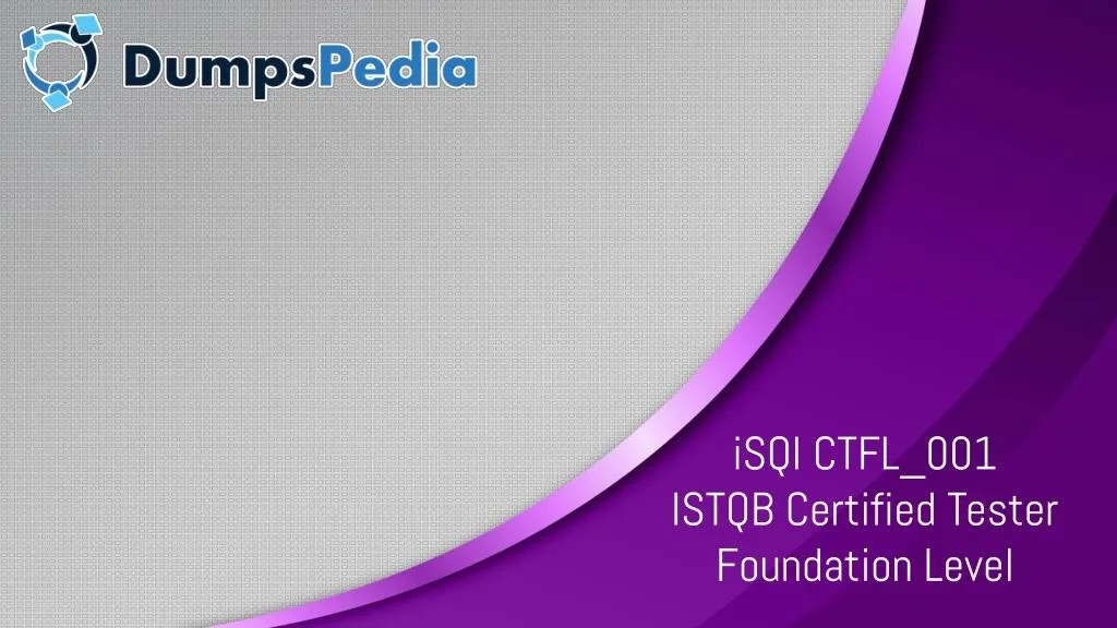 isqi ctfl 001 istqb certified tester foundation