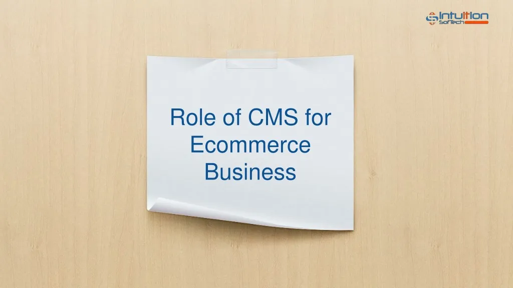 role of cms for ecommerce business