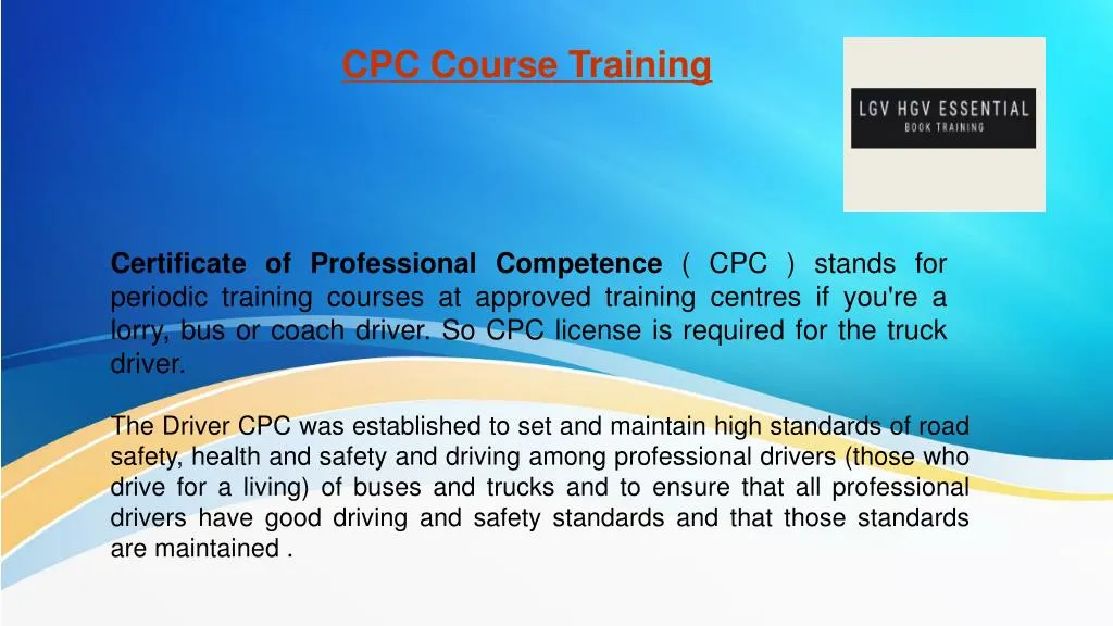 cpc course training