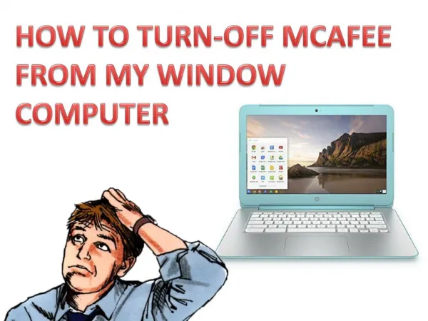 How to turn off mcafee from my windows computer?