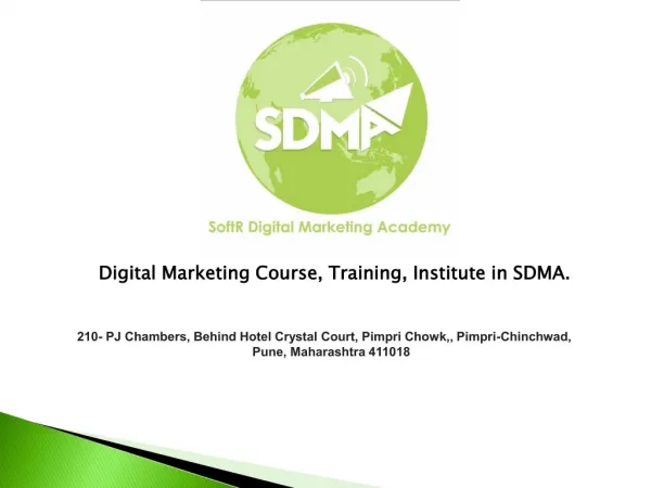 Digital Marketing Course At SDMA
