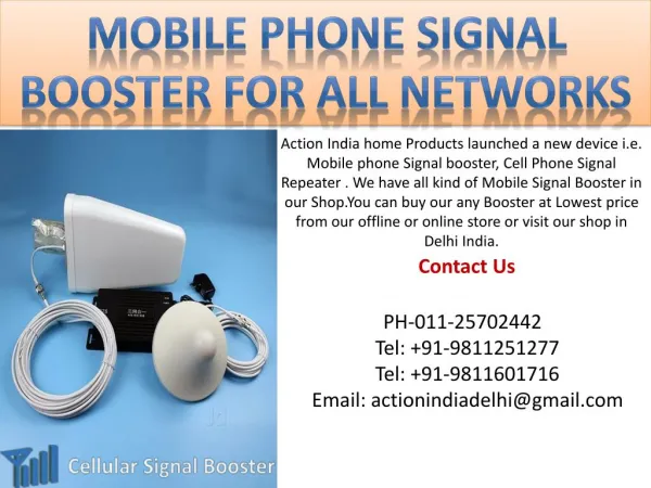 Mobile Phone Signal Booster For All Networks (2G,3G,4G&5G)