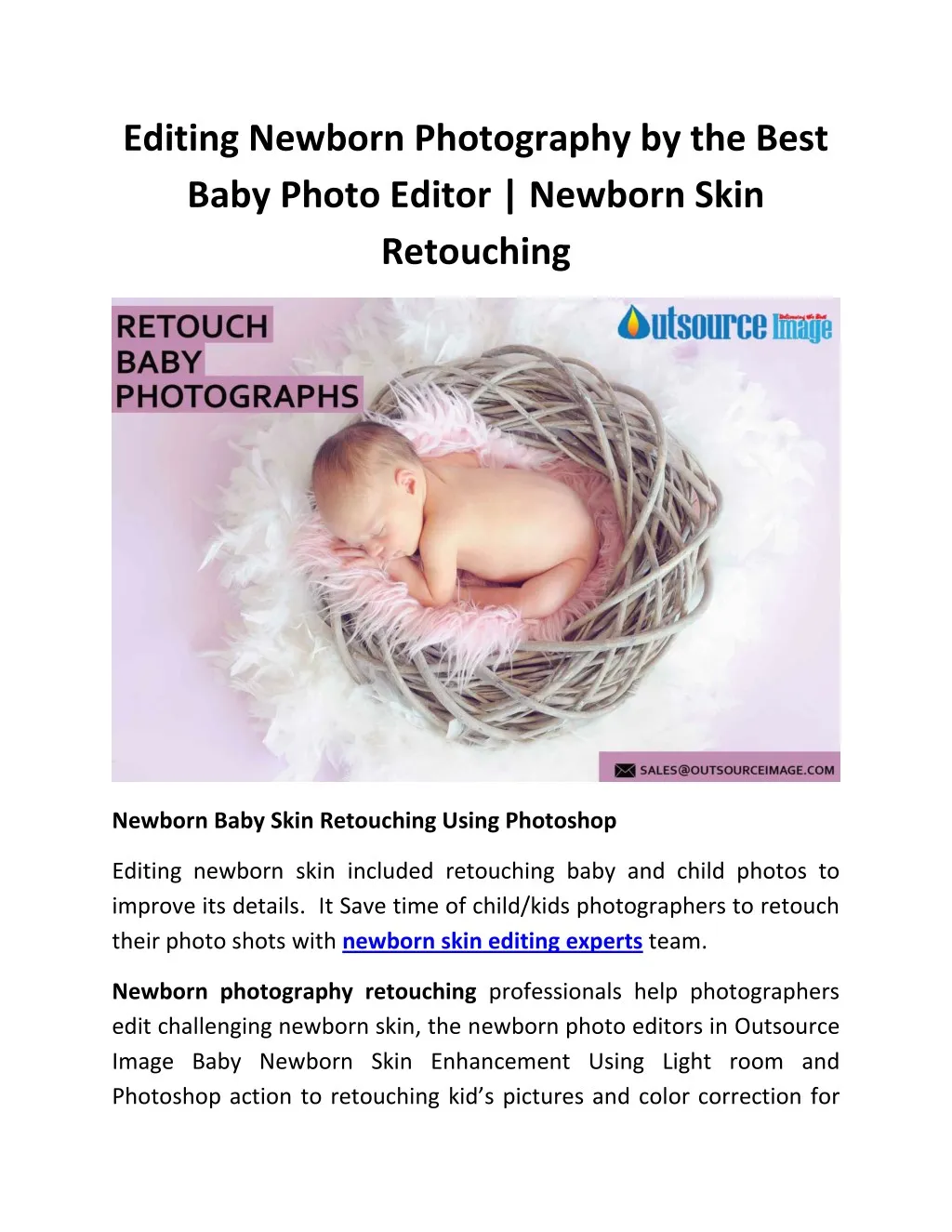 editing newborn photography by the best baby