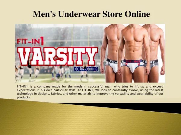 Buy Online Different Types of Men's Underwear