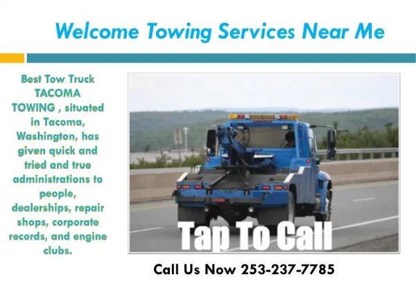 Tow Truck Service Near Me - Washington