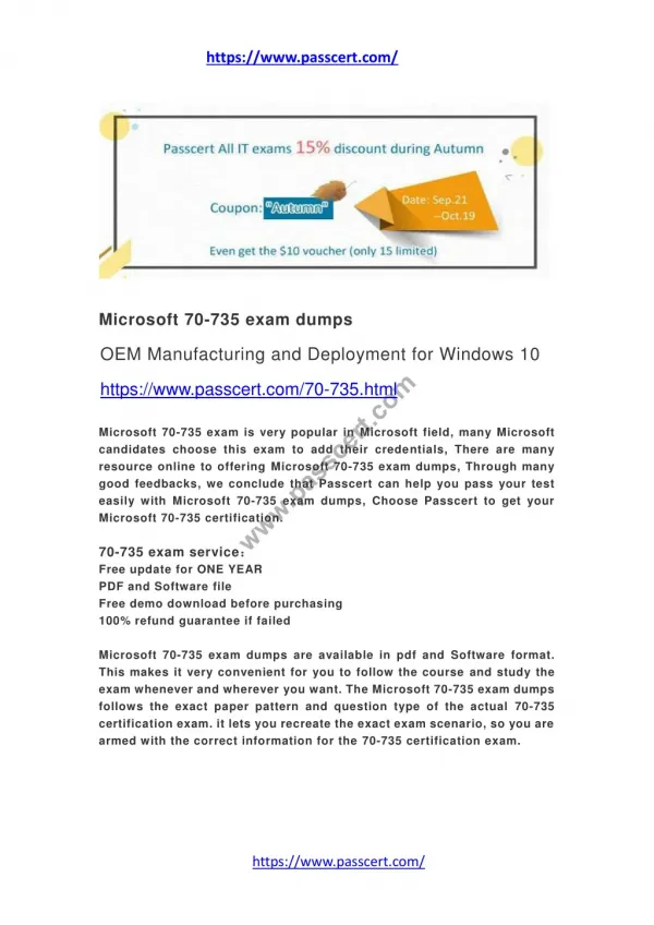 Microsoft 70-735 exam dumps