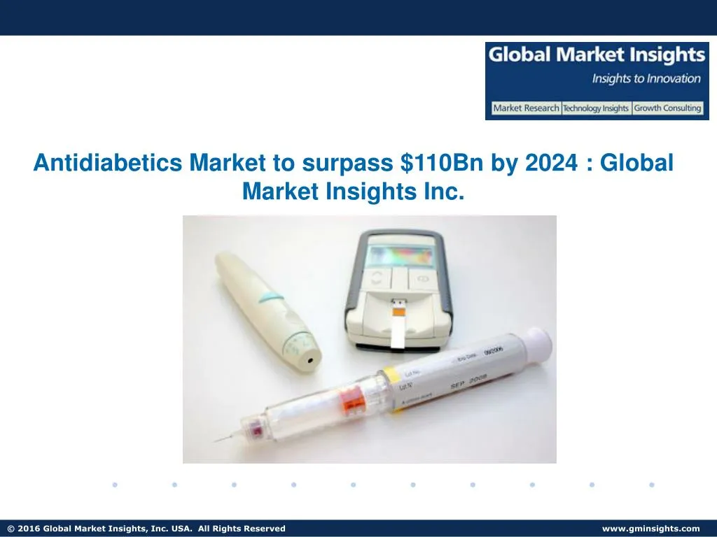 antidiabetics market to surpass 110bn by 2024