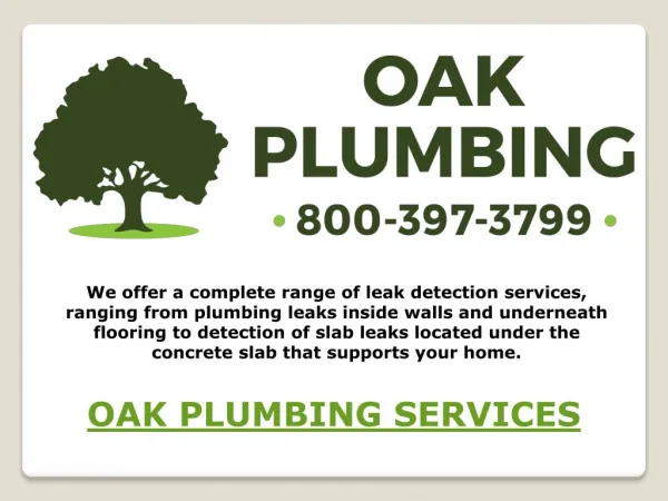 Oak Plumbing Services