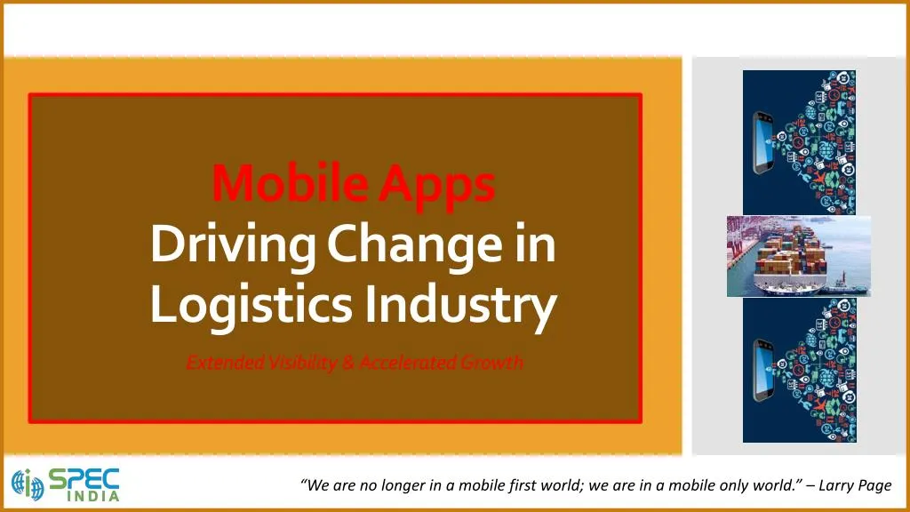 mobile apps driving change in logistics industry