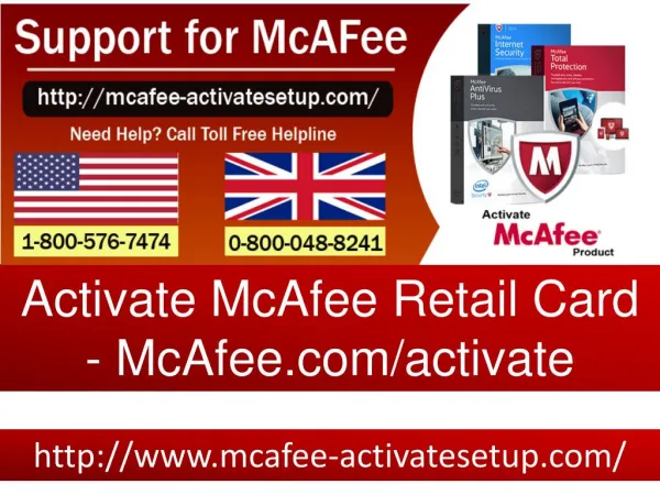 Activate Your Card-http//www.mcafee.com/activate | Call 1-800-576-7474