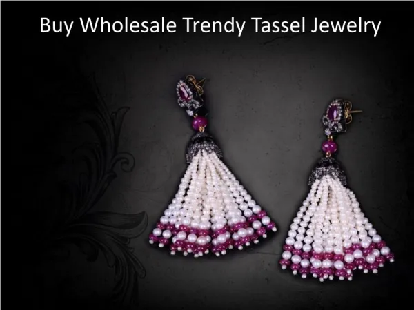 Wholesale Trendy Tassel Jewelry