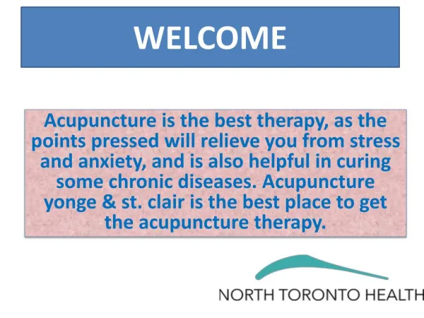 Acupuncture yonge & st. clair