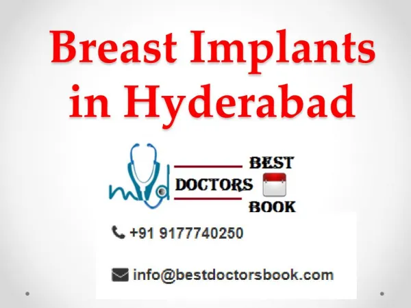 Best Breast Augmentation in Hyderabad,India