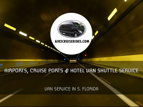 Shuttle from Fll to Miami Cruise Port