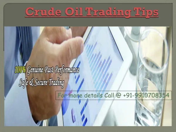 Best Commodity Advisory Company in Commodity Market - Free MCX Trading Tips