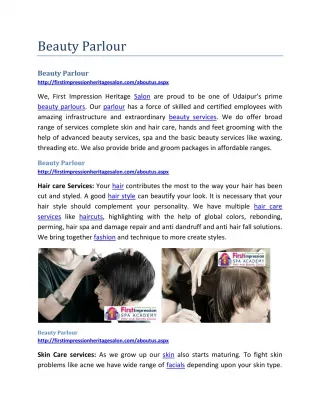 Beauty Parlour - slide 1