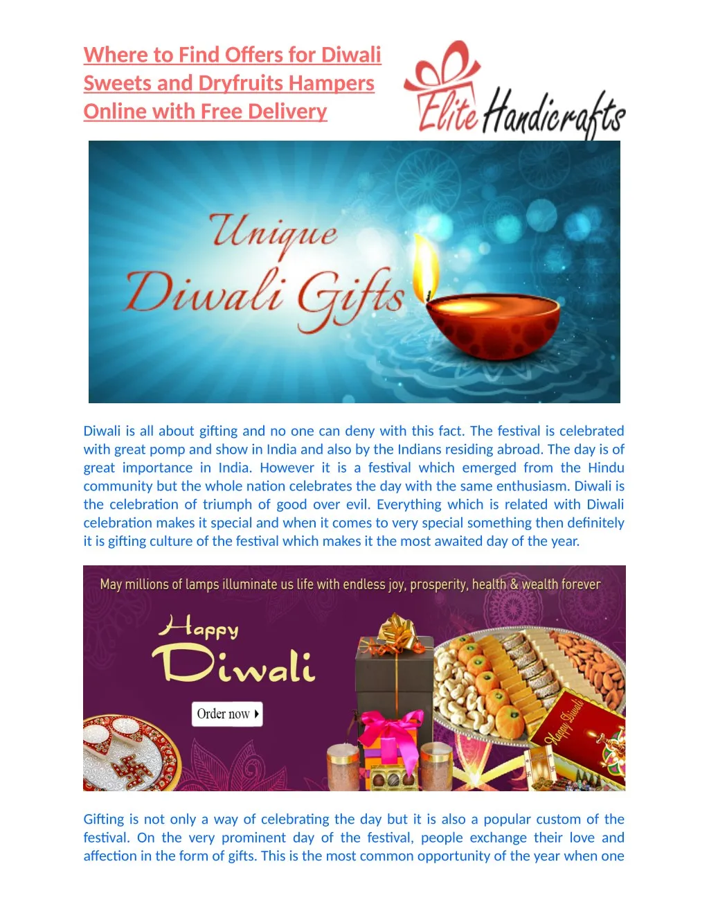 where to find offers for diwali sweets