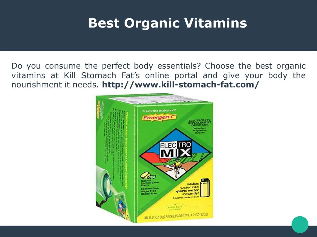 best organic vitamins