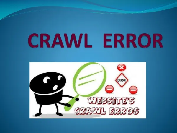 How to remove crawl error