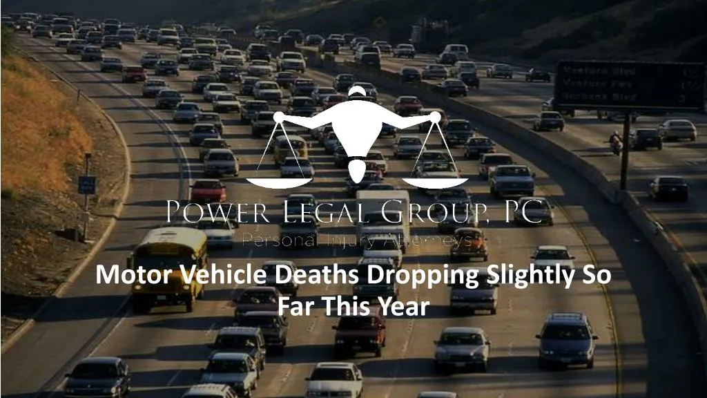 motor vehicle deaths dropping slightly so far this year