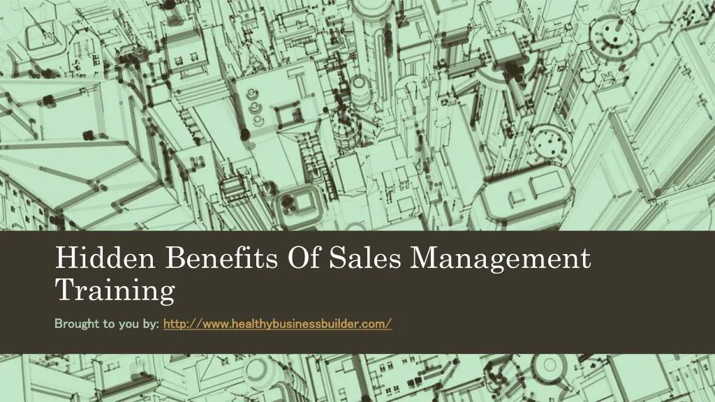 hidden benefits of sales management training