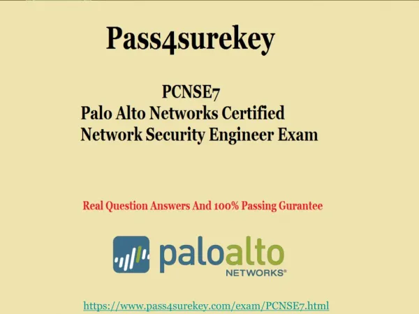 Latest Palo Alto Networks PCNSE7 Exam Question with Dumps