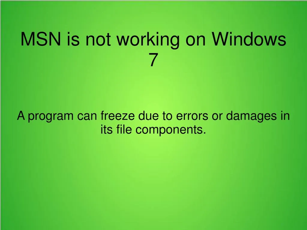 a program can freeze due to errors or damages in its file components