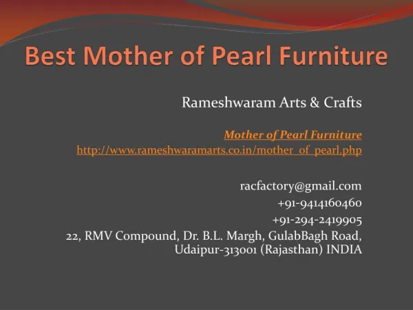 Best Mother of Pearl Furniture