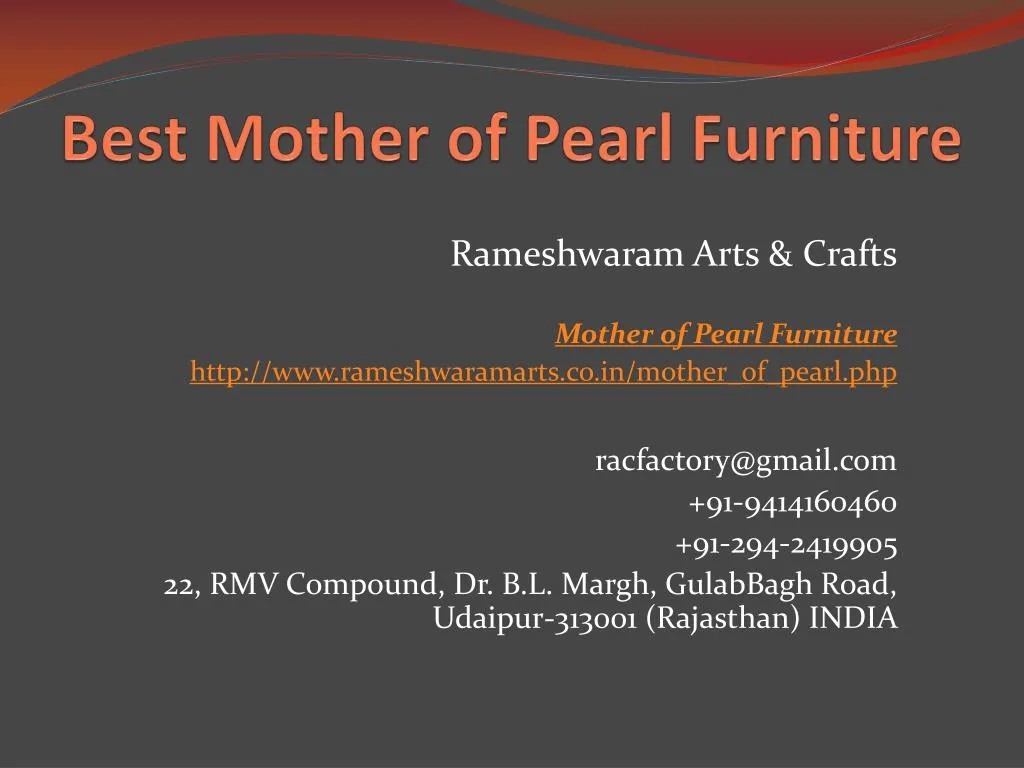 best mother of pearl furniture