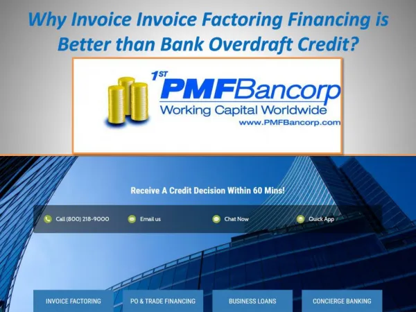 Why Invoice Invoice Factoring Financing is Better than Bank Overdraft Credit?