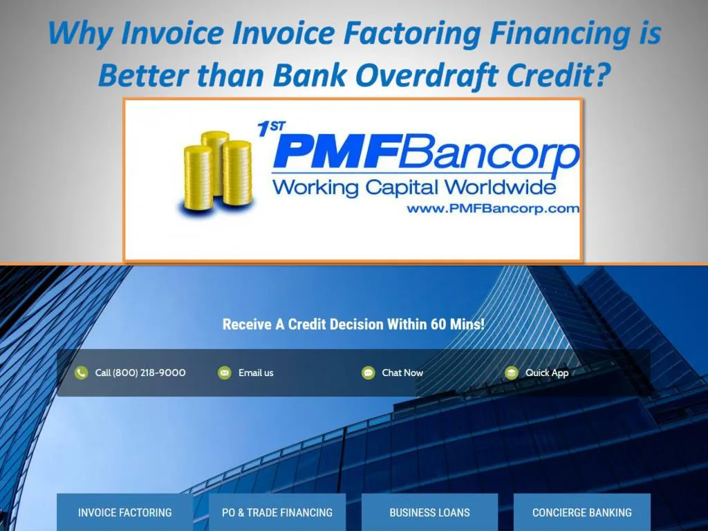 why invoice invoice factoring financing is better than bank overdraft credit