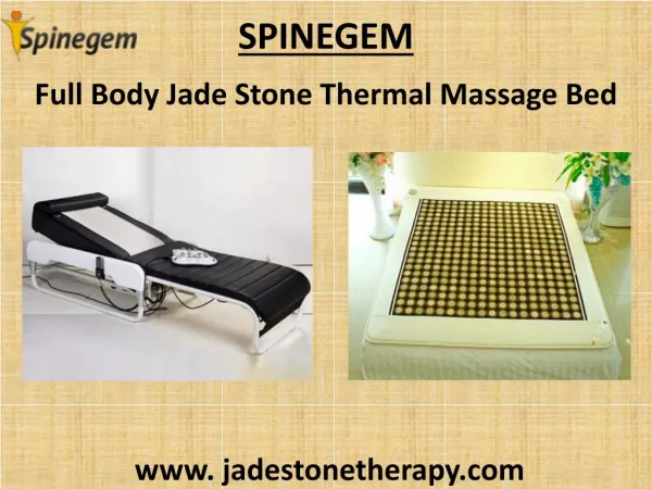 Full Body Jade Stone Massage Bed in India- Jade Therapy Massage Bed