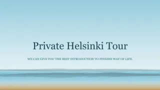 private helsinki tour - slide 1