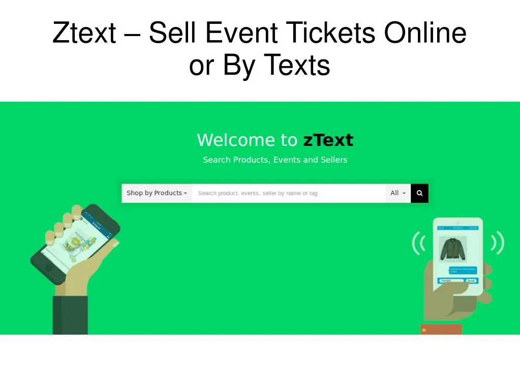 ztext sell event tickets online or by texts