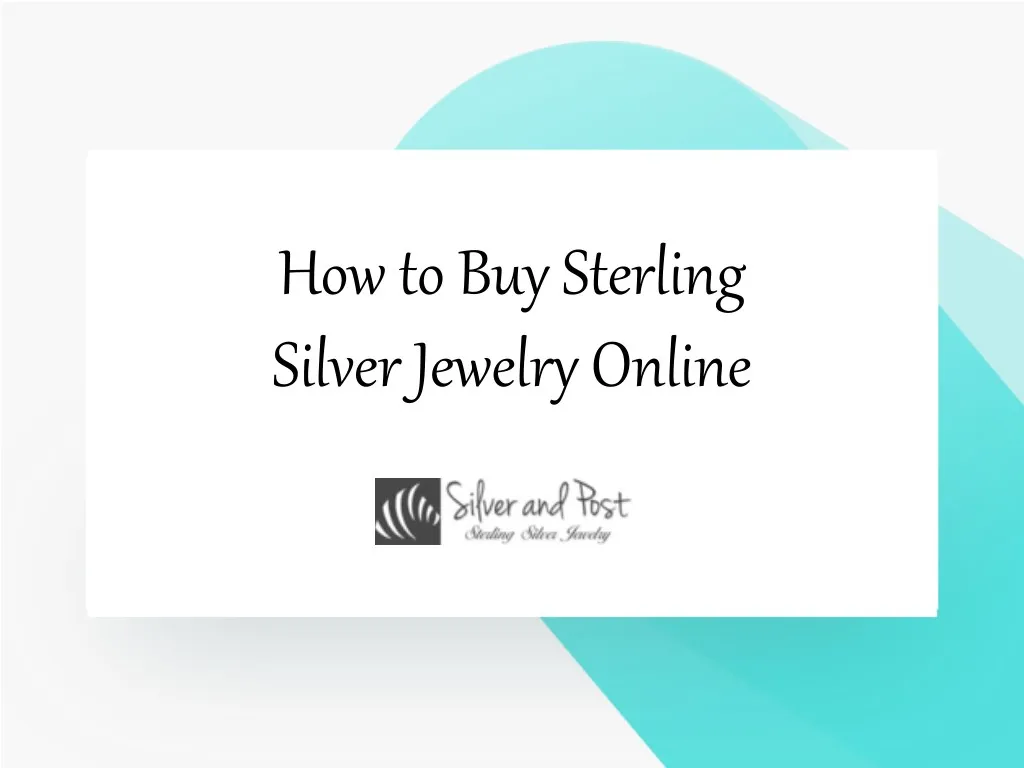 how to buy sterling silver jewelry online