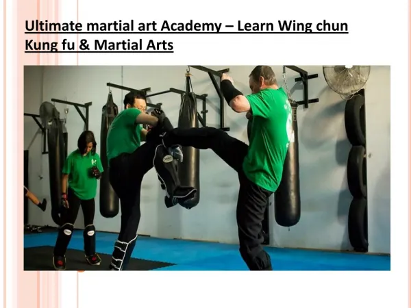 Ultimate martial art Academy – Learn Wing chun Kung fu & Martial Arts