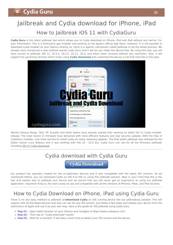 cydiaguru download